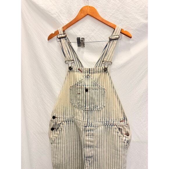 Faherty Topsail Straight Leg Overall Railraod Stripe Medium Fall Gorpcore Hiking - Picture 7 of 9